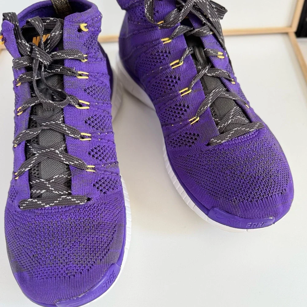 NIKE Free Flyknit Rare Chukka Hyper Grape Purple Colorway Sneakers Men’s Size 9